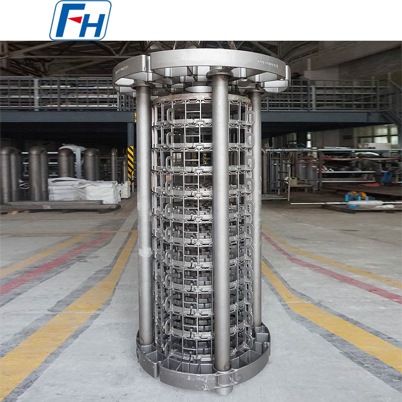 FH® 2.4879 ตะกร้าชาร์จและอุปกรณ์จับยึดสำหรับการรักษาความร้อนสำหรับเตาเผาชนิดหลุม AICHELIN