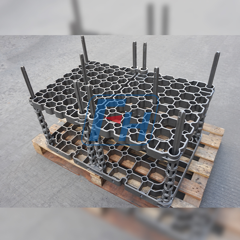 900x600x600 ตัวยึดเตาสุญญากาศ ถาดมิดเดิ้ล หนา 45มม